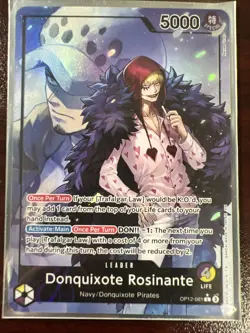 One Piece Card Game NM Donquixote Rosinante OP12-061 Alt Leader English NM - Image 1