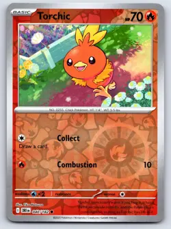 Torchic 040/182 Pokemon Destined Rivals Reverse Holo NM/LP - Image 1