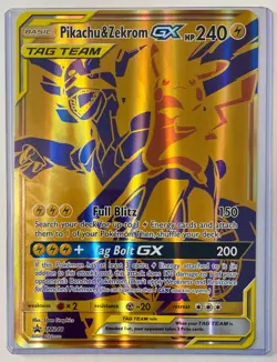 Pikachu & Zekrom GX 2021 Pokemon Sun & Moon SM248 JUMBO - Image 1
