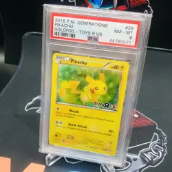 PSA 8 Pokemon Pikachu Toys R Us Generations Holo #26 2016 NM-MT Promo Rare - Image 2