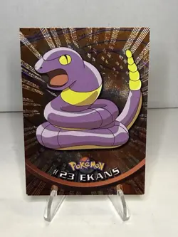 Topps Pokemon TV Animation Edition Ekans Holo Foil Black Logo - Image 1
