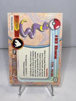 Topps Pokemon TV Animation Edition Ekans Holo Foil Black Logo - Image 2