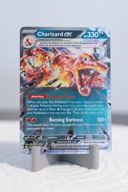 Pokemon TCG Charizard ex Holo Double Rare SV: Paldean Fates 054/091 - Image 1