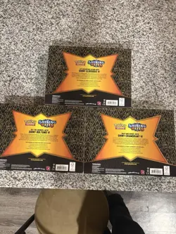 Pokemon Shining Fates Eldegoss V, Boltund V, Cramorant V Boxes. Set of 3 - Image 2