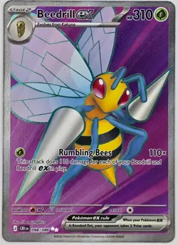 Beedrill ex 098/086 Ultra Rare Chaos Rising Pokemon Holo NM - Image 1