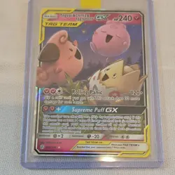 Pokemon Togepi & Cleffa & Igglybuff GX TAG TEAM 143/236 SM Cosmic Eclipse Holo - Image 1