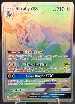 Silvally GX 262/236 Full Art - Pokemon Cosmic Eclipse Secret Rare Rainbow NM - Image 1