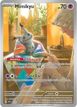 Mimikyu #SVP075 PSA 8 NM-MT - Pokemon Paldean Fates ETB Black Star Promo - Image 4