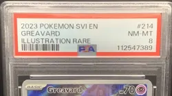 Greavard 214/198 PSA 8 NM-MT - Pokemon Scarlet & Violet Illustration Rare IR - Image 3