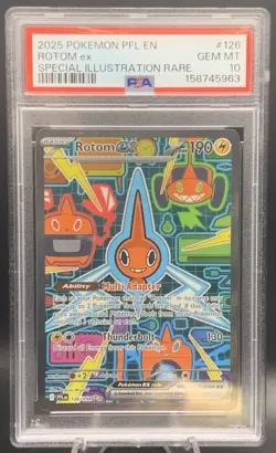 Rotom EX 126/094 SIR - 2025 Pokemon Phantasmal Flames SIR PSA 10 GEM MT - Image 1