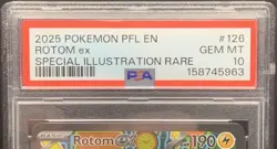 Rotom EX 126/094 SIR - 2025 Pokemon Phantasmal Flames SIR PSA 10 GEM MT - Image 3