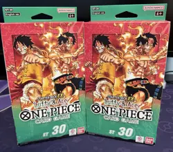 One Piece TCG Starter Deck ST-30 Luffy and Ace English 2 Pack Sealed - Image 1