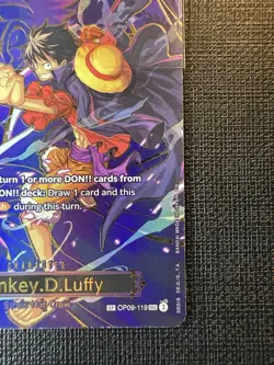 Monkey.D.Luffy - OP09-119 (SP) - Carrying On His Will (OP13) BANDAI ONE PIECE - Image 5