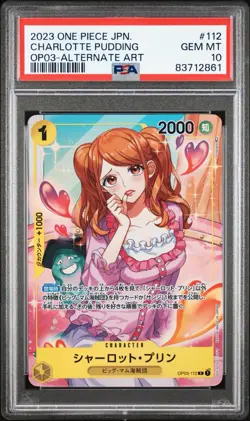 PSA 10 2023 One Piece CHARLOTTE PUDDING Alternate Art #112 Pillars Strength JP - Image 1