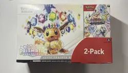 Pokemon TCG Prismatic Evolutions Costco Bundle ETB + Booster Bundle New & Sealed - Image 1