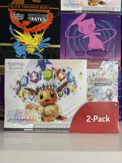 Pokemon TCG Prismatic Evolutions Costco 2 Pack - ETB & Booster Bundle Sealed ✅ - Image 2