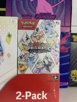 Pokemon TCG Prismatic Evolutions Costco 2 Pack - ETB & Booster Bundle Sealed ✅ - Image 4