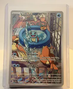 Squirtle 148/142 Holo Illustration Rare Stellar Crown Pokemon English NM - Image 1