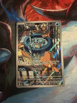 Pokemon TCG Squirtle 148/142 Sv07 Stellar Crown Illustration Rare Holo EN - Image 1