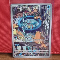 Pokemon Squirtle 148/142 Sv07 Stellar Crown Holo Illustration Rare EN - Image 1