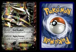 Aggron EX 93/160 EX Rare Holo Primal Clash Pokemon Card - Image 1