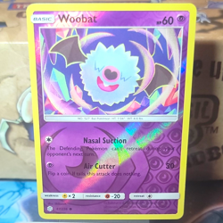 Woobat 87/236 Pokemon SM-Cosmic Eclipse Reverse Holo English 60 HP TCG NM - Image 1