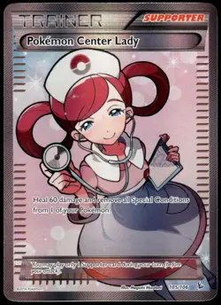 Pokemon Center Lady 105/106 Flashfire Ultra Rare LP Pokemon 2014 - Image 1