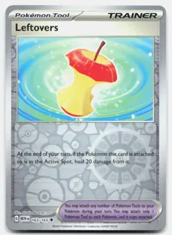 Leftovers Reverse Holo 163/165 Uncommon 151 Pokemon Near Mint - Image 1