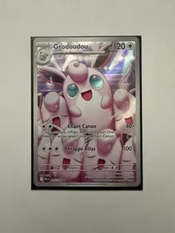 Carte Pokemon Grodoudou AR 105/094 ME02 Flammes Fantasmagoriques FR Neuf - Image 1