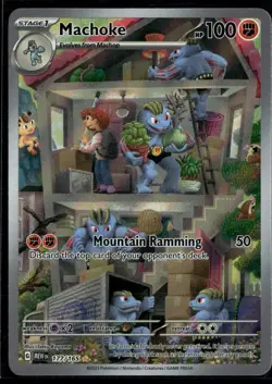 Machoke 177/165 151 Holo Illustration Rare Pokemon - Image 1