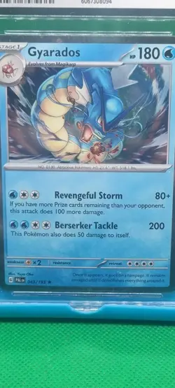 CGC 9.5 Pokemon - Gyarados Paldea Evolved 043 Cosmos Holo Rare Costco Exclusive - Image 2