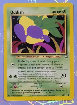 Oddish 68/111 Common Neo Genesis Pokemon Card VLP - Image 1