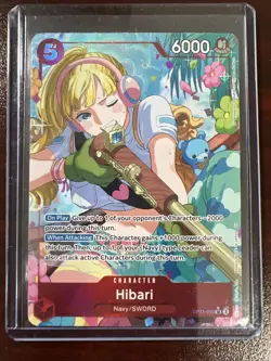 Hibari (Alt Art) OP11-010 SR Fist of Divine Speed ONE PIECE Card Game English - Image 1