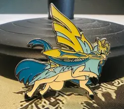 Shiny Zacian Pokemon TCG Enamel Pin Crown Zenith Official Pin - Pokemon TCG - Image 1
