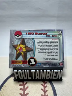 2000 Topps Tv Animation Pokemon Foil Card Staryu #120 - Image 2