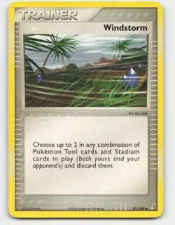 2006 Pokemon, Crystal Guardians, #85/100 Windstorm, Uncommon (b) - Image 1