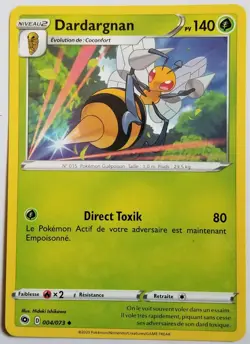Carte Pokemon Dardargnan 004/073 ◆ La Voie du Maitre FR - Image 1