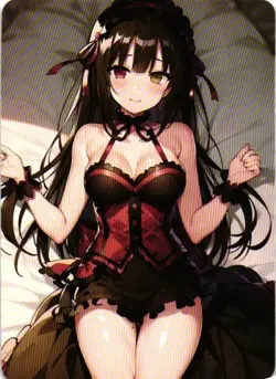 Kurumi Tokisaki Holographic Goddess Story Anime Collectible Card - Image 2