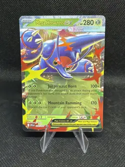 Mega Heracross ex - 004/094 - Double Rare - Phantasmal Flames - Pokemon - NM/M - Image 1