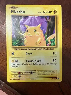 PIKACHU POKEMON CARD 60 HP - 2016 - 35/108 - Image 1
