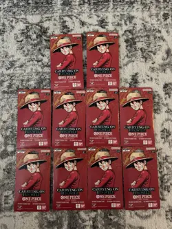 One Piece TCG: Carrying On His Will Sleeved Booster OP-13 English Lot Of 10 🔥 - Image 1