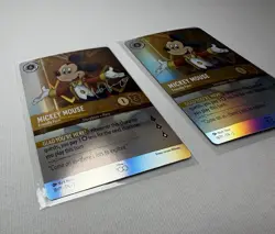 2x Disney Lorcana Mickey Mouse Friendly Face D100 COLLECTORS 18/P1 Foil Promo NM - Image 4