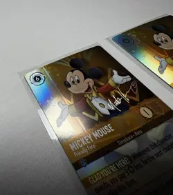 2x Disney Lorcana Mickey Mouse Friendly Face D100 COLLECTORS 18/P1 Foil Promo NM - Image 5