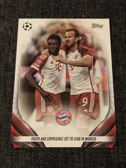 2023/24 Topps Youth and Experience Set to Lead Munich Alphonso Davies Harry Kane - Image 1