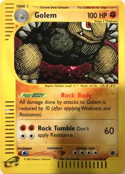 Pokemon - 14/165 Golem - Expedition - Holo Rare - NM - Image 1