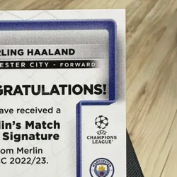 Topps Erling Haaland Card - Image 3
