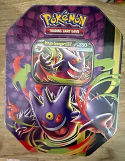 Pokemon TCG Mega Gengar-EX Tin - Gengar Character, Standard Card Size - Image 1