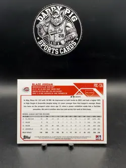 2023 Topps Pro Debut - Chrome Blaze Jordan #PDC-124 Red Mini-Diamond /5 - Image 2