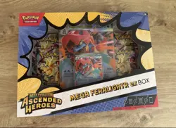 Pokemon TCG Mega Evolution Ascended Heroes Mega Feraligatr EX Box Booster Promo - Image 1