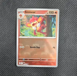 Pokemon TCG Reverse Holo Masterball Simisear 015/086 White Flare NM - Image 1